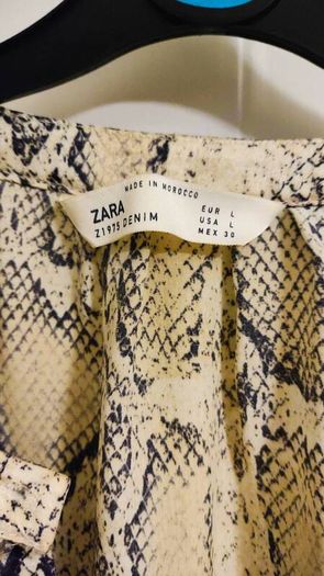 Zara Snake Print Maxi Dress  Size L