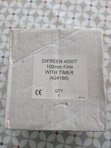 New In Box 100mm Fan with Timer