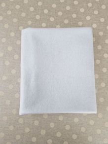 White soft felt