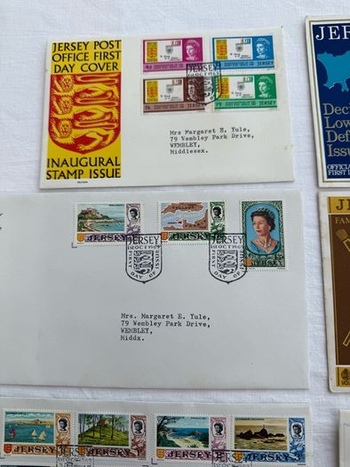 11 Pre decimal Channel Islands First Day Cover Stamps
