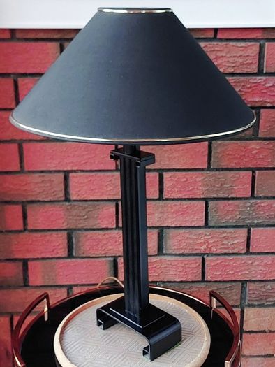 Al Frank Black Wrought Iron Table Lamp