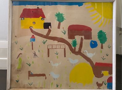 painting - vintage for children's bedroom
