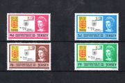 1969 Jersey Independence of Jersey Mail Office Commemorative Stamps Mint Never Hinged (MNH)