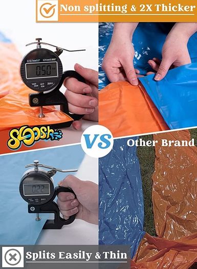 685 cm Slip Slide and 2 Bodyboards, Lawn Water Slides Slip N Waterslides Summer Water Toy with Build in Sprinkler for Backyard Outdoor Water Fun for Kids Adults (FREE SHIPPING)