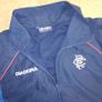 FREE POST Rangers 2002 (M)  Jacket Tracksuit Top Track Diadora NTL Soccer Football Vintage Retro SCotland  Glasgow Blue Medium Image 2