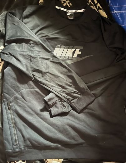 Nike air max jumper sweatshirt zip pocket size xxl