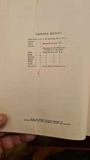 Steven's Mercantile Law. Bt John Montgomery. Twelfth Edition. Hardback In Good Condition. 1955. 33.