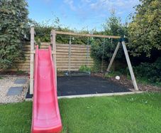 Swing and slide set