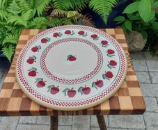 Nicholas Mosse Apple Pattern 14" Presentation Platter, with the Retired "One Ring of Apples" Design Variation