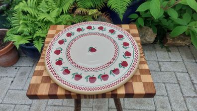 Nicholas Mosse Apple Pattern 14" Presentation Platter, with the Retired "One Ring of Apples" Design Variation