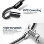Bike Lock: 17mm Heavy Duty Bike D Lock with 5Ft/1.2M High Security Steel Cable&Sturdy Mounting Bracket&Key Anti Theft Bicycle Locks for Road Bike, Electric Bike, Mountain Bike, Folding Bike Image 4