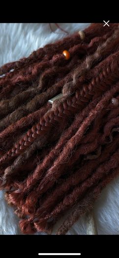 Set of 50 SE synthetic dreads braids Single ended dreads