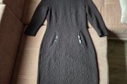 Black formal dress with leather details size 10
