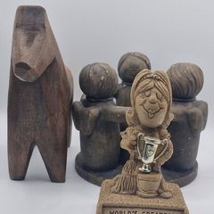 Wooden horse , candle holder  , world greatest mum