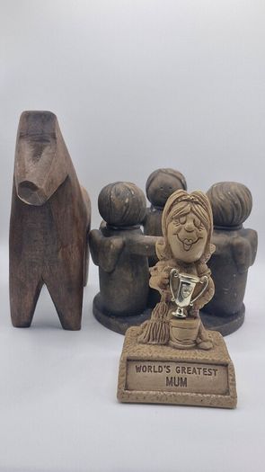 Wooden horse , candle holder  , world greatest mum