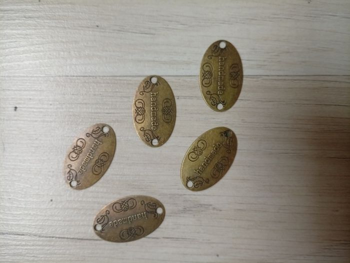 5x Metal Handmade Label