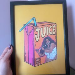Lizzo Art Print with A4 Black Frame