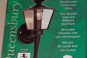 New outdoor wall lantern in unopened box
