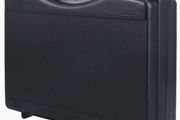 Durable Black PP Tool Box with Red Handle - Waterproof, new, unopened.