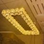 Rectangle crystal chandelier Stainless Steel 700 x 300mm Image 2