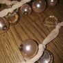Peach Beaded Necklace Image 2