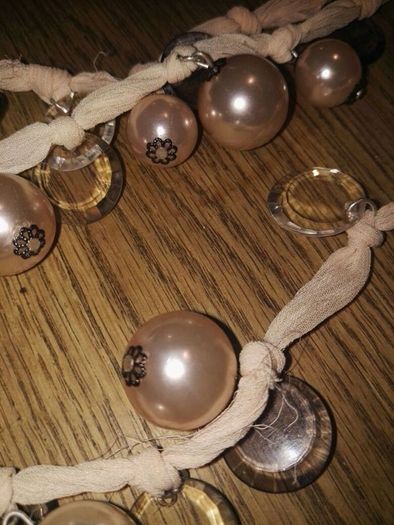 Peach Beaded Necklace