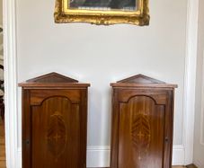2 1920's bedside lockers