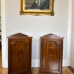2 1920's bedside lockers