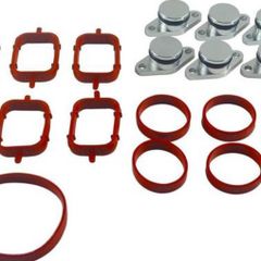 Swirl Flap Delete Kits with Inlet Manifold Kit 6 Valve Cap 22mm + 13 Inlet Gasket 11617790198 for B-M-W M47 E87 E46 E90 E91 E92 E93 E39 E60 E83 E53 11612246945 11612245439