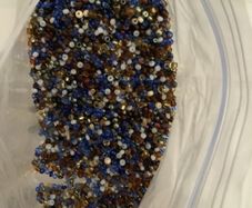 Beads for embroidery or jewellery