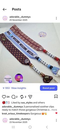 soother clips