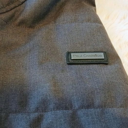 Paul Costelloe Living Men Grey Padded Quilted Jacket - Size XL