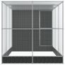 Aviary with Extension Silver 416x203x216 cm Steel Image 4