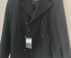 New STONES Men's Wool Pea Coat, Peacoat Size 40