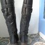 Ladies boots. Sheepskin boots, Size 39. Knee high boots, Black,New Image 3