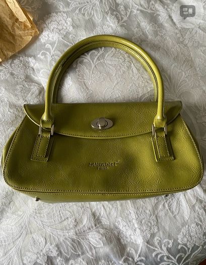 Lantadeli Paris Olive Green Quirky Two Way Opening Handbag