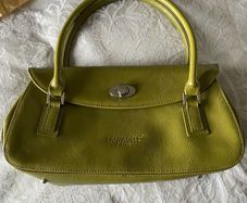 Lantadeli Paris Olive Green Quirky Two Way Opening Handbag
