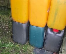 used engine oil in 20l drums