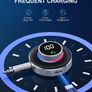 Bluetooth Receiver 3.5mm, [Enlarged Button & LED Display Screen] Aux Bluetooth Adapter for Car, Bluetooth 5.3 Car Adapter for Car Stereo/Home Stereo/Headphones, Support Siri/Hands-free call Image 4