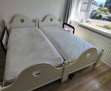 2 x child beds with mattresses