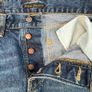 Nudie Jeans Steady Eddie Mens Jeans W31 L32 Blue Slate Denim Straight Image 7