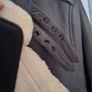 Topman Faux Shearling Biker Jacket, Grey, Size M (EU 50) Image 8