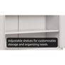 Metal Storage Cabinet with 2 Door and 3 Adjustable Shelves, 109CM Tall Storage Cupboard with Lock for Home, Office, Warehouse, 109 x 40 x 90 cm (Light Grey) Image 5