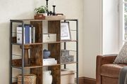 New 3 Tier Ladder Shelf Bookcase (Rustic Brown) FREE P&amp;P