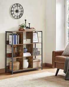 New 3 Tier Ladder Shelf Bookcase (Rustic Brown) FREE P&P