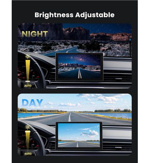 Jzones Carplay Screen for Car, 9" Portable Wireless Carplay&Android Auto, 4K Dash Cam,1080P Backup Camera, Car Stereo