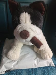 Rare vintage Russ boston terrier stuffed toy