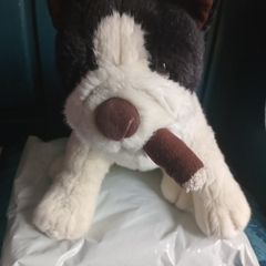 Rare vintage Russ boston terrier stuffed toy