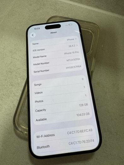Iphone 15 pro 128 gb