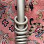 Solid wood curtain pole metallic charcoal colour Image 2